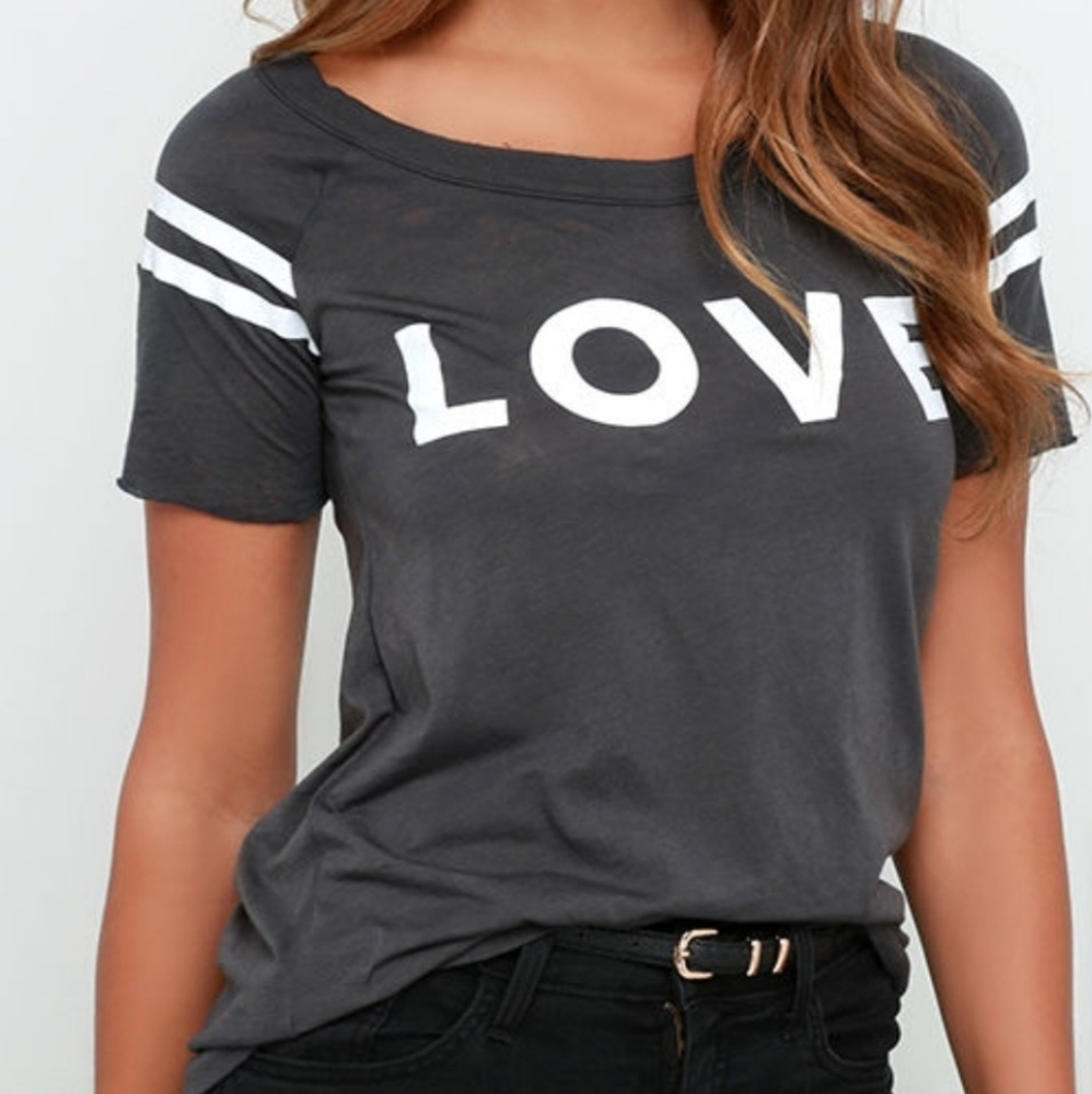NWT Chaser vintage washed love t shirt size Small
